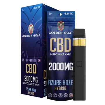 CBD - Disposable - 2mL - 2000mg - 6ct - Display - Azura Haze | Goldengoatcbd