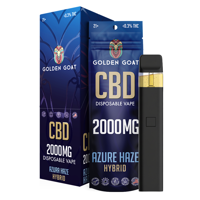 CBD - Disposable - 2mL - 2000mg - 6ct - Display - Azura Haze