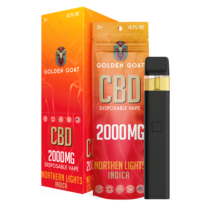 CBD - Disposable - 2mL - 2000mg - 6ct - Display - Northern Lights