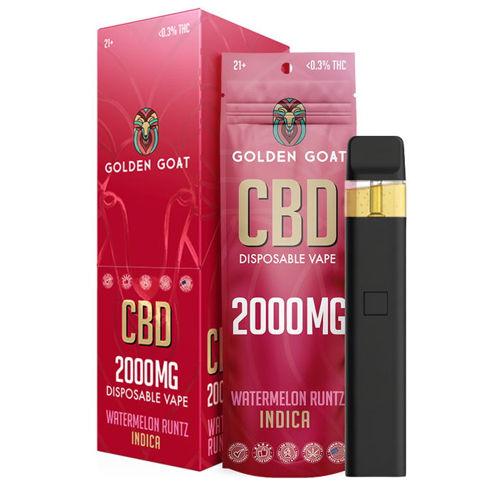 CBD - Disposable - 2mL - 2000mg - 6ct - Display - Watermelon Runtz