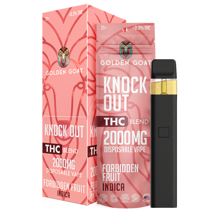 Knock Out THC Blend - Disposable - 2mL - 2000mg - 6ct - Display - Forbidden Fruit